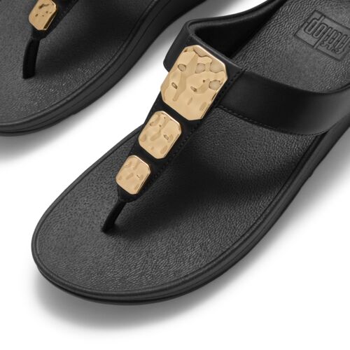 LULU TOE POST TEXTURED METAL