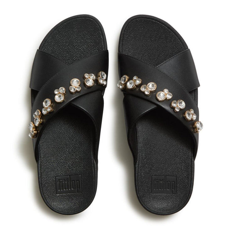 LULU CROSS SLIDE CRYSTAL DROPLET