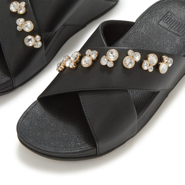 LULU CROSS SLIDE CRYSTAL DROPLET