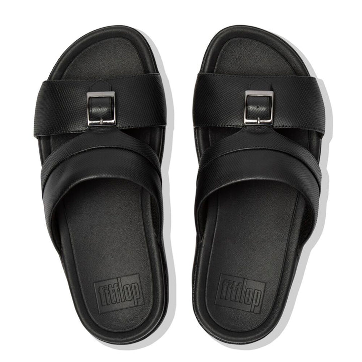 CAMERON SLIDE OSTRICH EMBOSSED