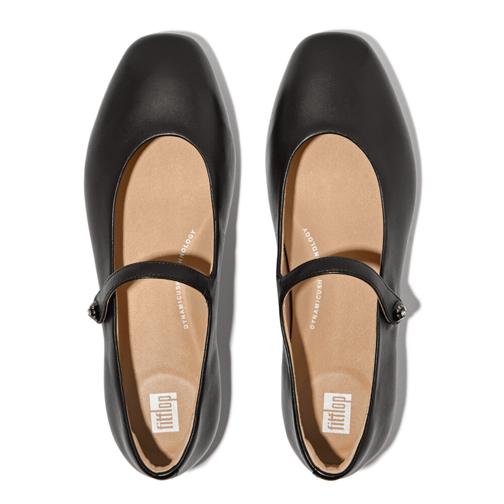 FitFlop FitFlop Delicato Crystal-Cluster Soft M/Leather Mary Janes Loafers & Laceups