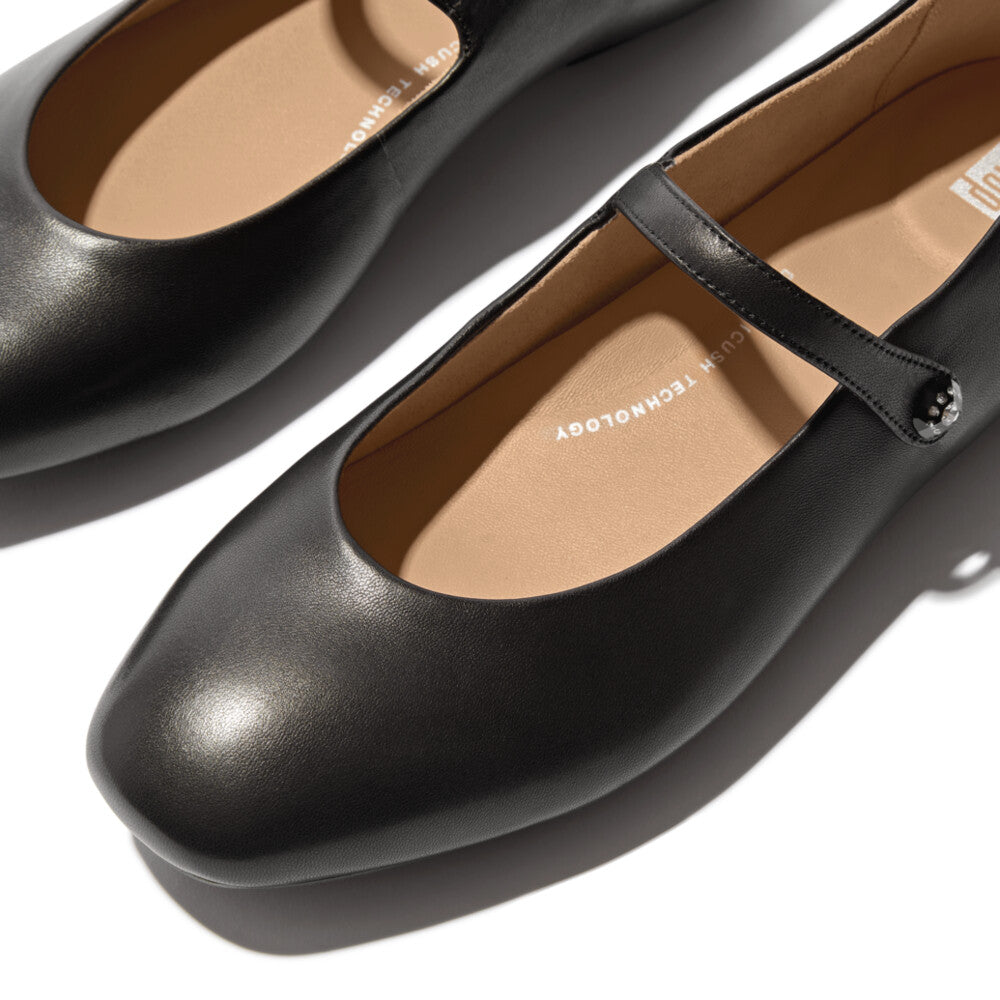 FitFlop FitFlop Delicato Crystal-Cluster Soft M/Leather Mary Janes Loafers & Laceups