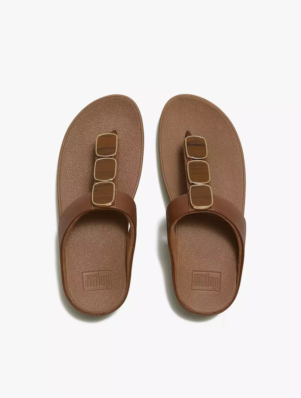 FitFlop FitFlop LULU Glossy Button Toe-Post Sandals Sandal