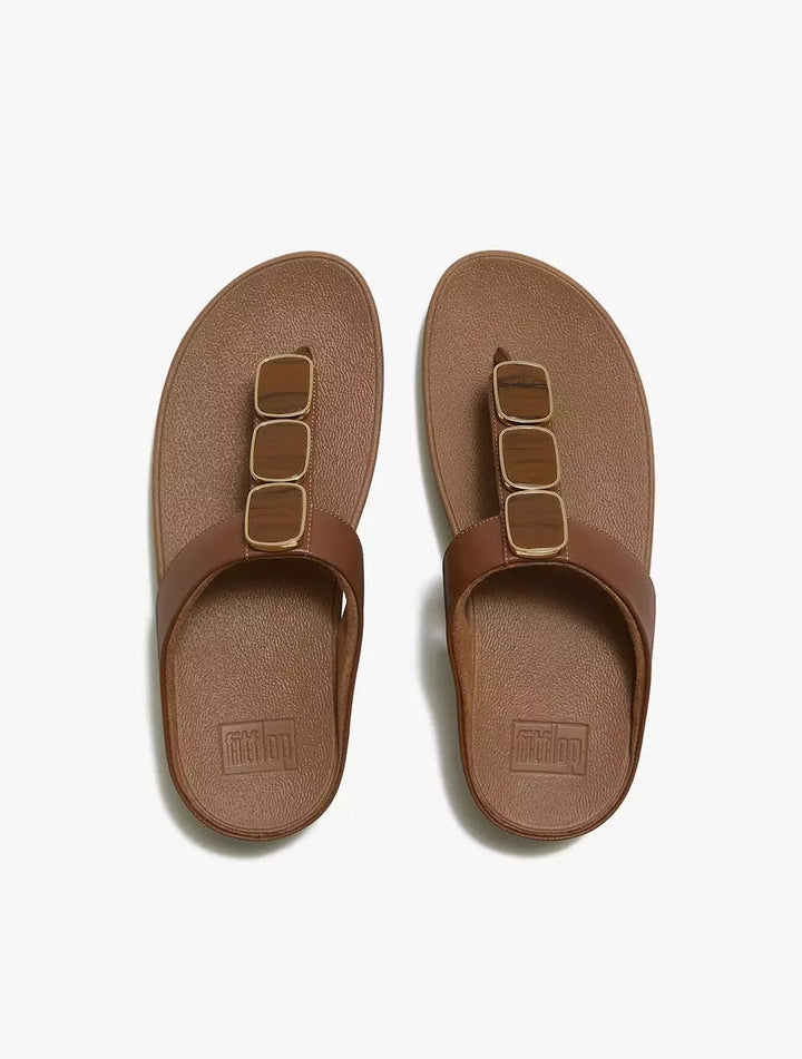 FitFlop FitFlop LULU Glossy Button Toe-Post Sandals Sandal