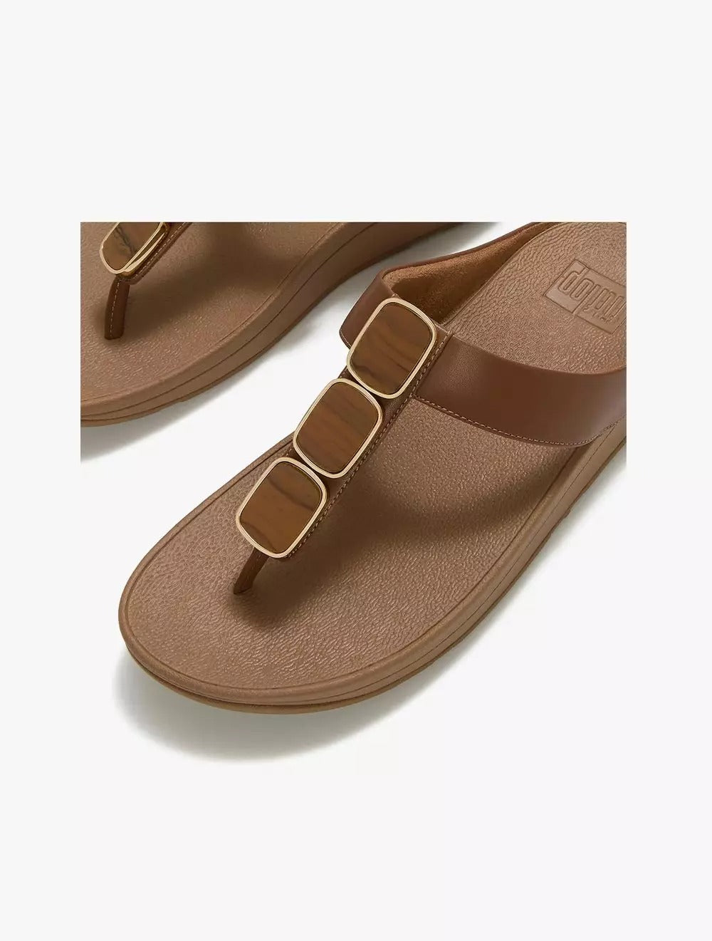 FitFlop FitFlop LULU Glossy Button Toe-Post Sandals Sandal