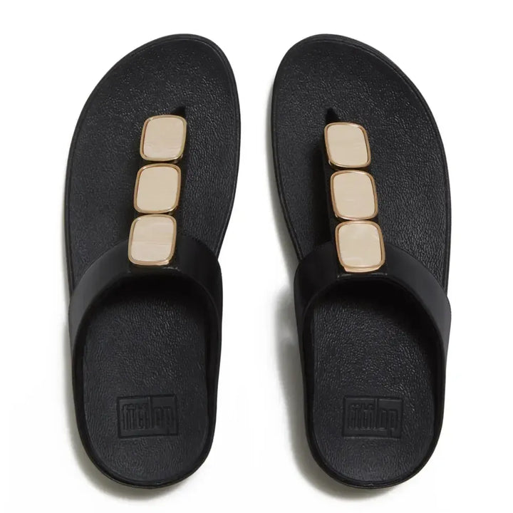 FitFlop FitFlop LULU Glossy Button Toe-Post Sandals Sandal