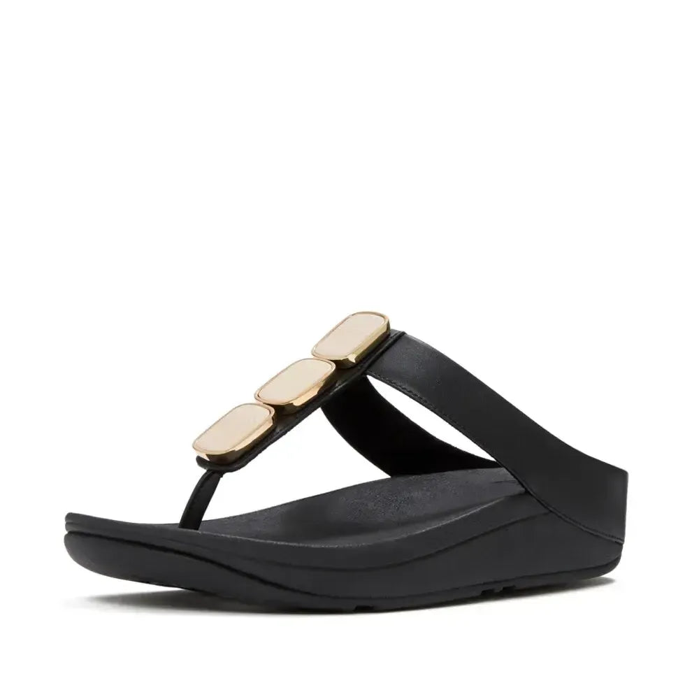 FitFlop FitFlop LULU Glossy Button Toe-Post Sandals Sandal