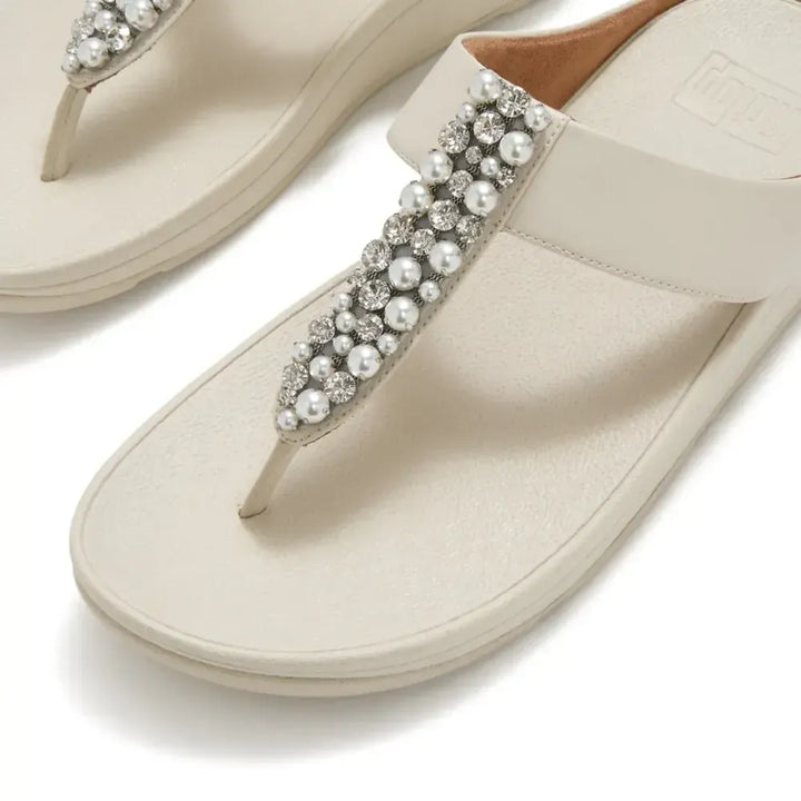 FitFlop FitFlop FINO Pearls-And-Crystal Toe-Post Sandals Sandal