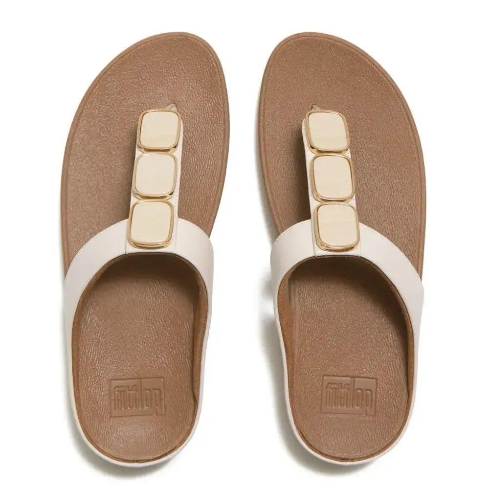 FitFlop FitFlop LULU Glossy Button Toe-Post Sandals Sandal