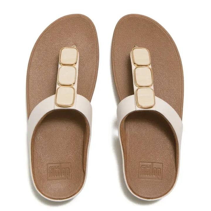 FitFlop FitFlop LULU Glossy Button Toe-Post Sandals Sandal