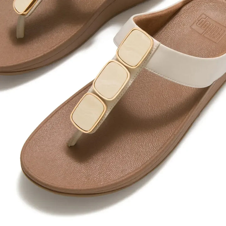 FitFlop FitFlop LULU Glossy Button Toe-Post Sandals Sandal