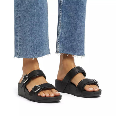 Lulu Adjustable Leather Slide