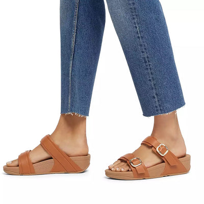 Lulu Adjustable Leather Slide