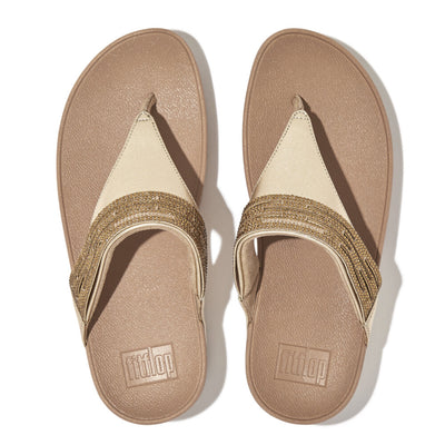 Lulu Laser Crystal Leather Sandals