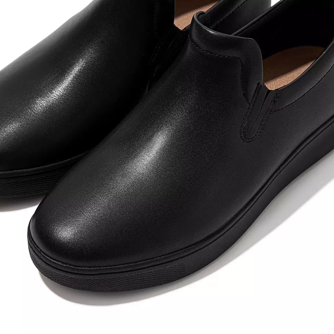 Rally Leather Slip-On Trainers