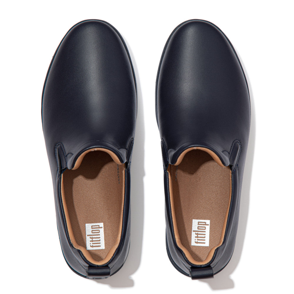 Rally Leather Slip-On Trainers
