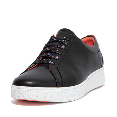 Rally Speckle-Sole Leather Trainers