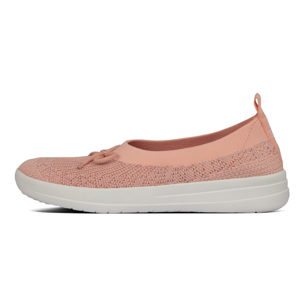 Fitflop uberknit slip on ballerina with bow sales